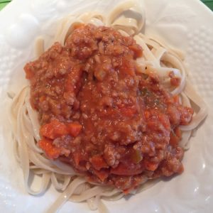 Sauce spaghetti sans tomates